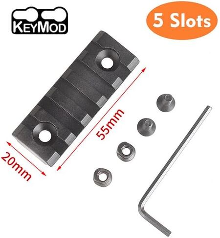 Tacgle 5 فتحة 2 "Picatinny قسم السكك الحديدية ل Keymod Handguard جبل نظام السكك الحديدية الألومنيوم Picatinny قسم السكك الحديدية ملحق in Saudi Arabia
