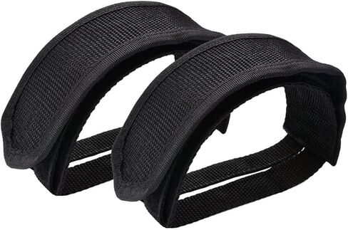 2 Pcs Black Beam Strap Pedal Straps Cycling Kids Bike Foot Pedal Straps Toe Clips Straps Tape for Fixed Gear Bike Pedals and Cleats Parts in Saudi Arabia