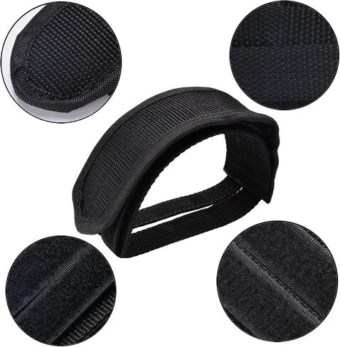 2 Pcs Black Beam Strap Pedal Straps Cycling Kids Bike Foot Pedal Straps Toe Clips Straps Tape for Fixed Gear Bike Pedals and Cleats Parts in Saudi Arabia