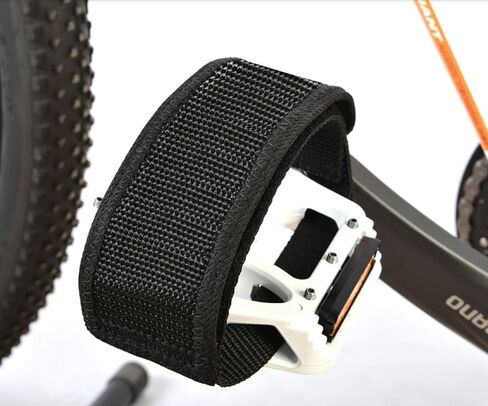2 Pcs Black Beam Strap Pedal Straps Cycling Kids Bike Foot Pedal Straps Toe Clips Straps Tape for Fixed Gear Bike Pedals and Cleats Parts in Saudi Arabia