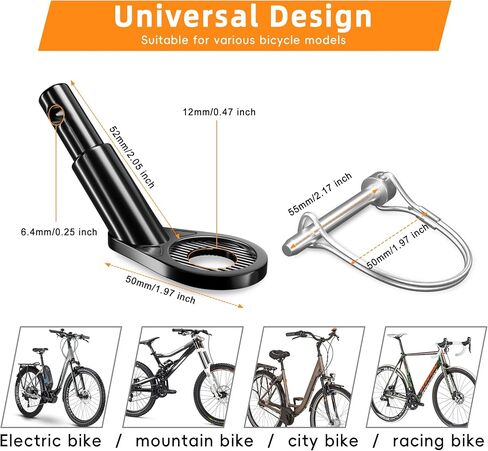 NICEDACK Universal Bicycle Trailer Coupling, Dog Trailer Adapter, Black, Compatible with Most Bicycles, Children's Vehicles, Dog Trailers in Kuwait