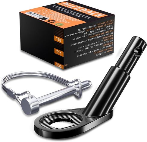 NICEDACK Universal Bicycle Trailer Coupling, Dog Trailer Adapter, Black, Compatible with Most Bicycles, Children's Vehicles, Dog Trailers in Kuwait