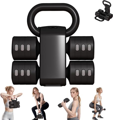 مجموعة kettlebell قابلة للتعديل ، مجموعات 4-in-1 خالية من kettlebell (5.5 رطل 7.7 رطل 9.9 رطل 12.1 رطل) للنساء ، مجموعة دمبل الوزن من 2 للتدريب على اللياقة البدنية المنزلية in Kuwait