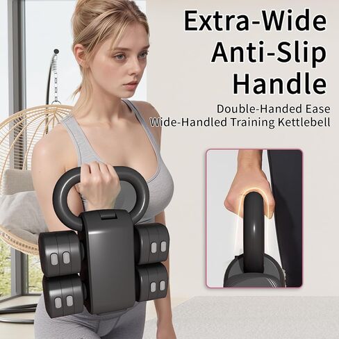 مجموعة kettlebell قابلة للتعديل ، مجموعات 4-in-1 خالية من kettlebell (5.5 رطل 7.7 رطل 9.9 رطل 12.1 رطل) للنساء ، مجموعة دمبل الوزن من 2 للتدريب على اللياقة البدنية المنزلية in Kuwait