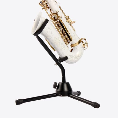 Aramox Alto Saxophone Tripod Holder Stand for Tenor Alto Sax Flute and Clarinet EVA Soft Cover Included for Sax in Saudi Arabia