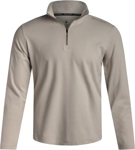 Spyder Mens Quarter Zip Pullover Sweatshirt - Lightweight Soft Fleece Athletic Pullover - Gym & Running Sweatshirts for Men in Saudi Arabia