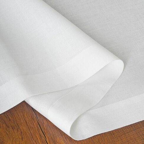 D'Moksha Homes Linen Table Runner 14 × 54 بوصة - 100 ٪ من الكتان النقي المترب العداء in Kuwait