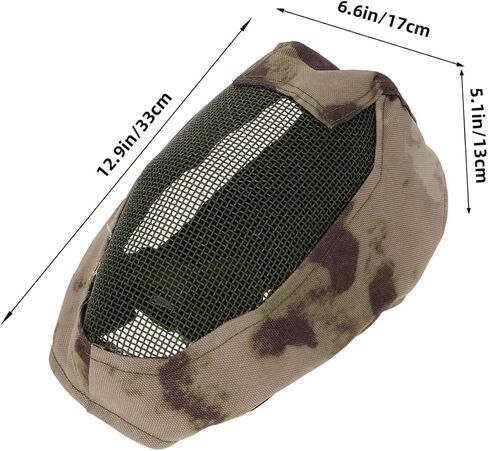 POPETPOP Fencing Mask Full Face Metal Mesh Protective Cover Comfortable Adjustable Straps Breathable Steel Mesh for Training and Sports Durable Impact Resistant Protective Fencing Mask in Saudi Arabia