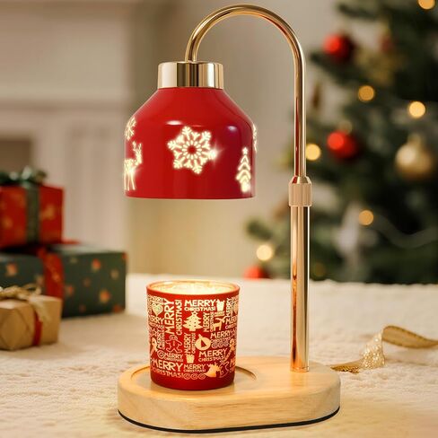 Seniny Electric Candle Warmer Lamp with Timer Dimmable, Adjustable Height Lamp Candle Warmer for Jar Candles, Home Decor Warming Light, Flameless Wax Melter Lamps, Christmas Birthday Gifts for Women in Saudi Arabia