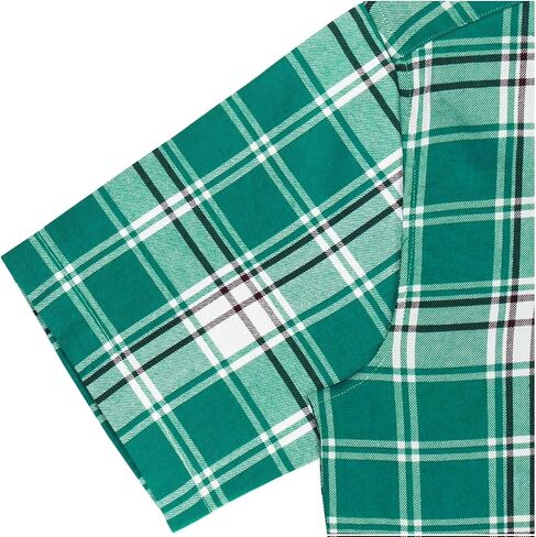 Men's Button Down Plaid Short Sleeve Work Casual Western Dress Shirt in Kuwait