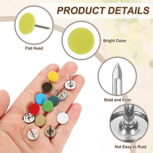 UXCELL 60PCS تنجيد المسامير ، 11mmx17mm رأس مسطح الإبهام تاك تاكه in Saudi Arabia