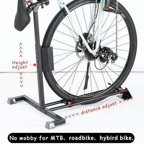 حامل دراجة عمودي من YueTong، مرآب لرف الدراجة، مستقيم وأفقي، تخزين داخلي للدراجات على الأرض. in Kuwait