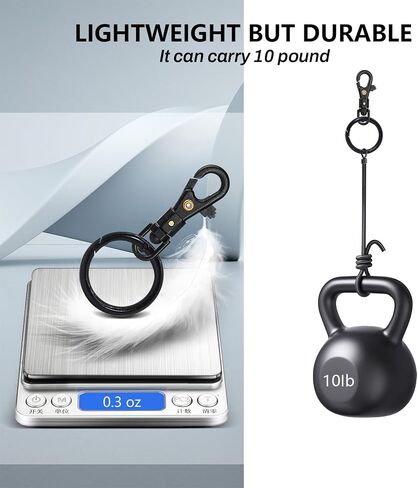 Easy Keychains Keys Holder,Lightweight Durable Buckle 360° Swivel Quick-Release Keyring Clip for Seniors Women Men in Saudi Arabia