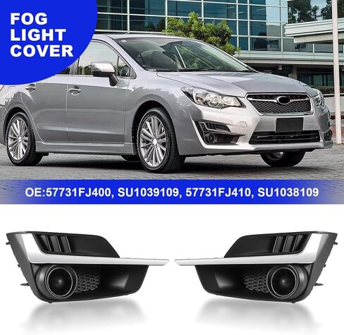 GearUp Pair Fog Light Cover Bezel for Impreza 2017 2018 2019 Left and Right Side 57731FL040, SU1039113, 57731FL050, SU1038113 in Saudi Arabia