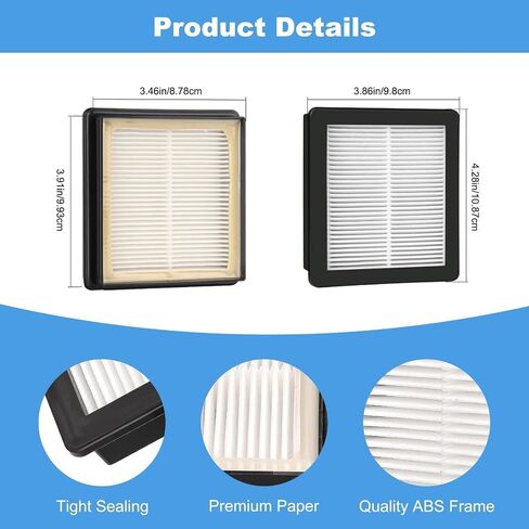 4 Pack 107315 HEPA Vacuum Filter for Proteam Super Coach Pro 6 ، Pro 10 ، FS 6 & Gofree Flex Pro Propack ، vacuums formance for proteam for proteam for proteam for proteam in Kuwait