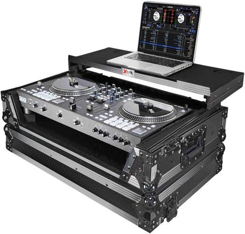 ProX Flight Case For RANE ONE DJ Controller with Sliding Laptop Shelf, 1U Rack, and Wheels - High-Density Protective Foam for Interior Support - Finish on Laminated 3/8" Plywood - XS-RANEONE WLT in Saudi Arabia
