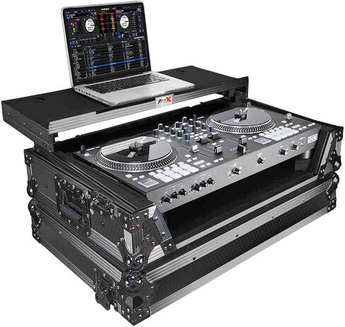 ProX Flight Case For RANE ONE DJ Controller with Sliding Laptop Shelf, 1U Rack, and Wheels - High-Density Protective Foam for Interior Support - Finish on Laminated 3/8" Plywood - XS-RANEONE WLT in Saudi Arabia