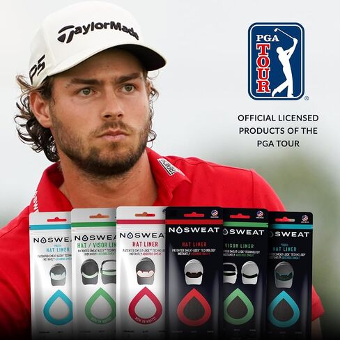 Golf Hat Sweat Liner | PGA Tour Licensed | Prevents Stains & Odor | Made in The USA - 3 | 6 | 12 | 25 Pack in Saudi Arabia