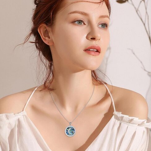 Triforce Necklace Abalone Sterling Silver Legend of Triforce Pendant Jewelry for Women Men in Saudi Arabia