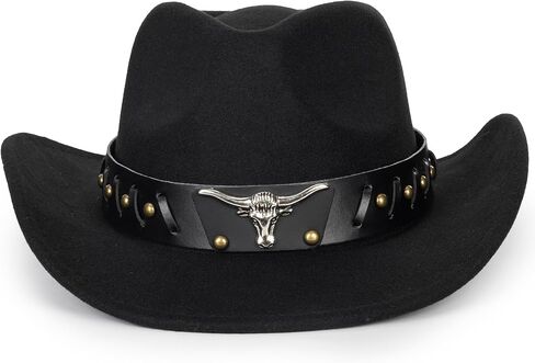Vintage Western Cowboy Hat for Men Outback Cowgirl Hat M/L in Saudi Arabia