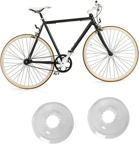 Kisangel 2Pcs Professional Flywheel Guard for Mountain Bike Sturdy Bike Spokes Protector Cover Suitable for Cycling Accessories in Saudi Arabia