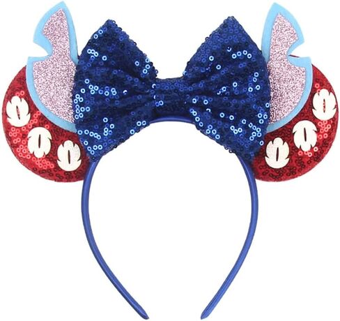 أذنين غرزة ، أذنين من الأذنين الوردي مع القوس مع الأولاد ، ملحقات الأزياء غرزة لسفر حفلة عيد ميلاد الهالوين in Kuwait