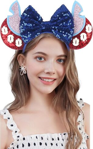 أذنين غرزة ، أذنين من الأذنين الوردي مع القوس مع الأولاد ، ملحقات الأزياء غرزة لسفر حفلة عيد ميلاد الهالوين in Kuwait