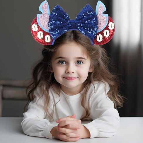 أذنين غرزة ، أذنين من الأذنين الوردي مع القوس مع الأولاد ، ملحقات الأزياء غرزة لسفر حفلة عيد ميلاد الهالوين in Kuwait