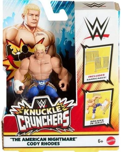 WWE Knuckles Crunchers 10 cm Action Figure - Cody Rhodes (The American Nightmare) Figures + Accessory in Saudi Arabia