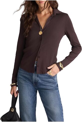 Madewell Women's Camp Long Sleeve Top in Saudi Arabia