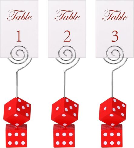 6 PCS DICE TABLE NUMBER DICE PLACE CARDALS KIT CHESS CHESS CASS CASINO CASION PLACE MOVALORS Party Supplies DEFORATION (Red Black White) in Saudi Arabia