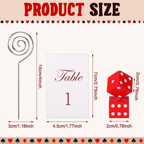 6 PCS DICE TABLE NUMBER DICE PLACE CARDALS KIT CHESS CHESS CASS CASINO CASION PLACE MOVALORS Party Supplies DEFORATION (Red Black White) in Saudi Arabia