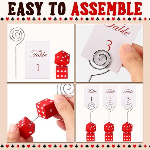 6 PCS DICE TABLE NUMBER DICE PLACE CARDALS KIT CHESS CHESS CASS CASINO CASION PLACE MOVALORS Party Supplies DEFORATION (Red Black White) in Saudi Arabia