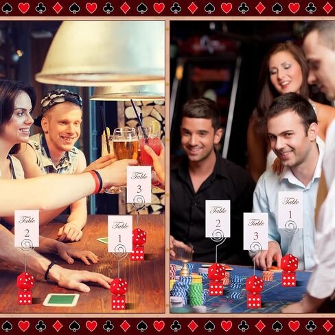 6 PCS DICE TABLE NUMBER DICE PLACE CARDALS KIT CHESS CHESS CASS CASINO CASION PLACE MOVALORS Party Supplies DEFORATION (Red Black White) in Saudi Arabia