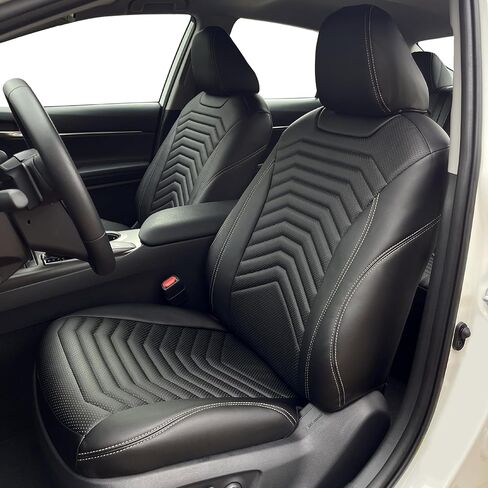 Lord Autofashion Toyota Camry Cover ، جلد ، مجموعة كاملة ، واقي مقعد السيارة (Black ، 2018-2024 Camry LE ، SE) in Kuwait