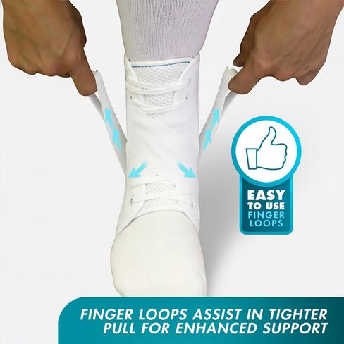 ASO Speed Lacer Ankle Stabilizer, Black, X-Small in Saudi Arabia