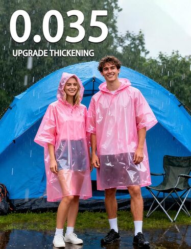 عدادات المطر التي يمكن التخلص منها للضغط للبالغين الذين يعانون من التخييم في حالة الطوارئ المشي لمسافات طويلة. in Kuwait