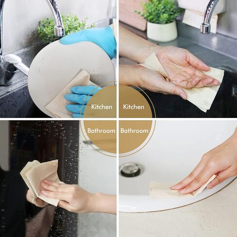 Drdirt Bamboo Multiffold Paper -Placels - تصميمات يدوية مستدامة وناعمة وامتصاصها للحمام ، واستخدام المنزل والمطبخ ، تشمل صندوق الأنسجة البلاستيكية القوية (5 عبوات ، 173 ورقة/عبوة) in Saudi Arabia