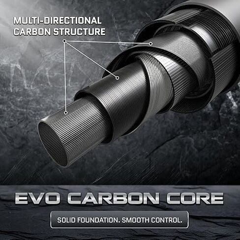 EVO Warrior Carbon Fiber Pool Cue, Low Deflection Professional Pool Stick 12.5mm TIME Standard Tip, Billiard Cue Stick for Adults with 29" Carbon Fiber Shaft and Rad 3/8-8 Joint, Wrapless Grip in Saudi Arabia
