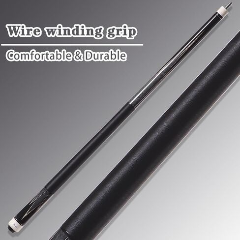 58 inch Canadian Maple Pool Cue Stick 19/20/21 Ounces Available, 13mm Fiber Leather Tip Billiard Cue, Irish Linen Wrap Cues for Beginner, Commercial and Home Entertainment in Saudi Arabia