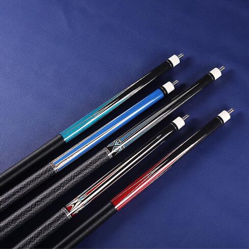 58 inch Canadian Maple Pool Cue Stick 19/20/21 Ounces Available, 13mm Fiber Leather Tip Billiard Cue, Irish Linen Wrap Cues for Beginner, Commercial and Home Entertainment in Saudi Arabia