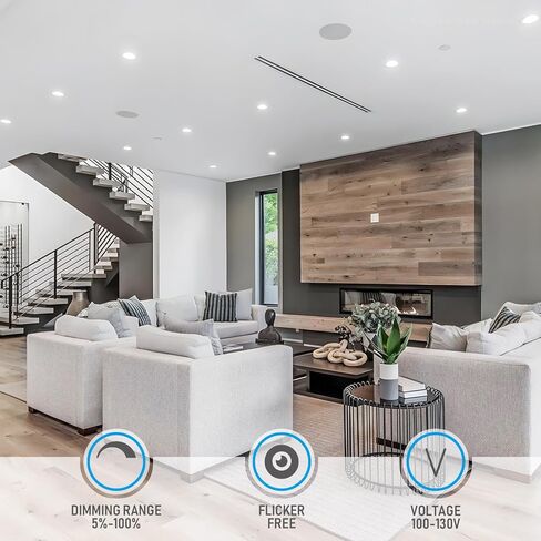 Torchstar 4 بوصة Ultra-Shin LED LED REACKED مع صندوق الوصلات ، 4000K أبيض بارد ، 10W 80W EQV. Dimmable Slim LED LID ، ETL و Energy Star معتمد ، حزمة من 4 in Kuwait