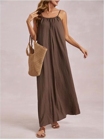 Makemechic المرأة المفتوحة الظهر كامي اللباس السباغيتي حزام بلا أكمام in Kuwait