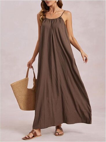 Makemechic المرأة المفتوحة الظهر كامي اللباس السباغيتي حزام بلا أكمام in Kuwait