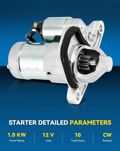 Philtop New Starter استبدال For1994-1995 1997-1998 2001-2002 Jeep Wrangler 2.5L L4 ، 1996-1998 Dodge Dakota 2.5L L4 ، 1994-1998 Jeep Cherokee 2.5L L4 17564N in Kuwait