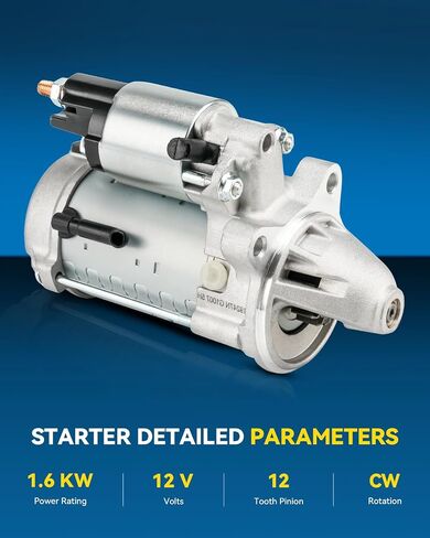 Philtop New Starter استبدال For1994-1995 1997-1998 2001-2002 Jeep Wrangler 2.5L L4 ، 1996-1998 Dodge Dakota 2.5L L4 ، 1994-1998 Jeep Cherokee 2.5L L4 17564N in Kuwait