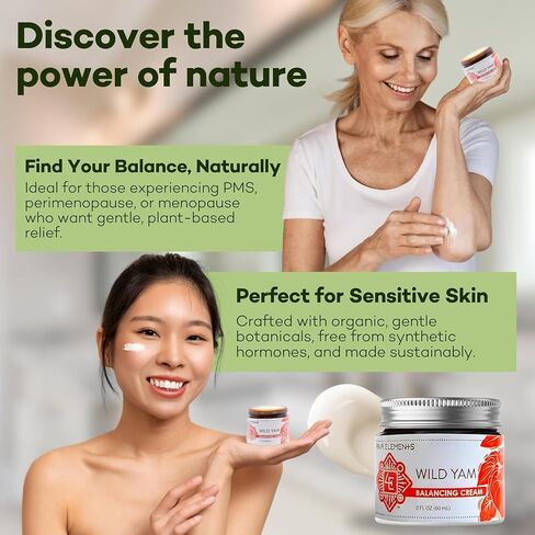Wild Yam Balancing Cream, 2 OZ - 1st Place Winner at the 2023 International Herb Symposium for Creams and Salves! Proudly Farmed, Crafted and Packaged in WI, USA. in Saudi Arabia