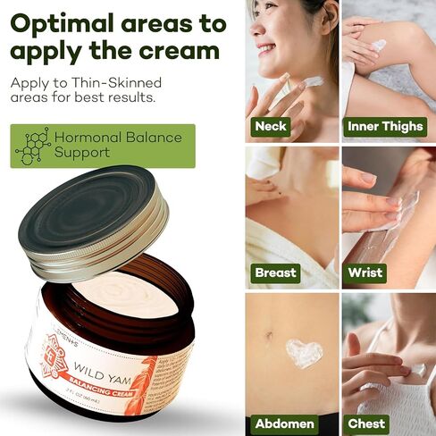 Wild Yam Balancing Cream, 2 OZ - 1st Place Winner at the 2023 International Herb Symposium for Creams and Salves! Proudly Farmed, Crafted and Packaged in WI, USA. in Saudi Arabia