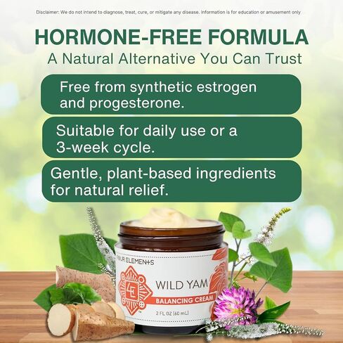 Wild Yam Balancing Cream, 2 OZ - 1st Place Winner at the 2023 International Herb Symposium for Creams and Salves! Proudly Farmed, Crafted and Packaged in WI, USA. in Saudi Arabia