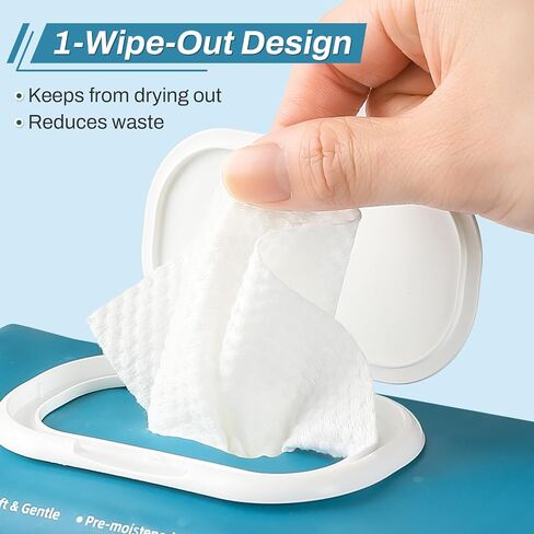 720 Count (12 Packs of 60) Wipes for Adults, 8" x 12" Extra Large Wipes for Incontinence & Cleansing, Body Wipes Bath Wipes - Disposable Shower Wipes for Elderly Bathing No-Rinse - Vitamin E & Aloe in Saudi Arabia
